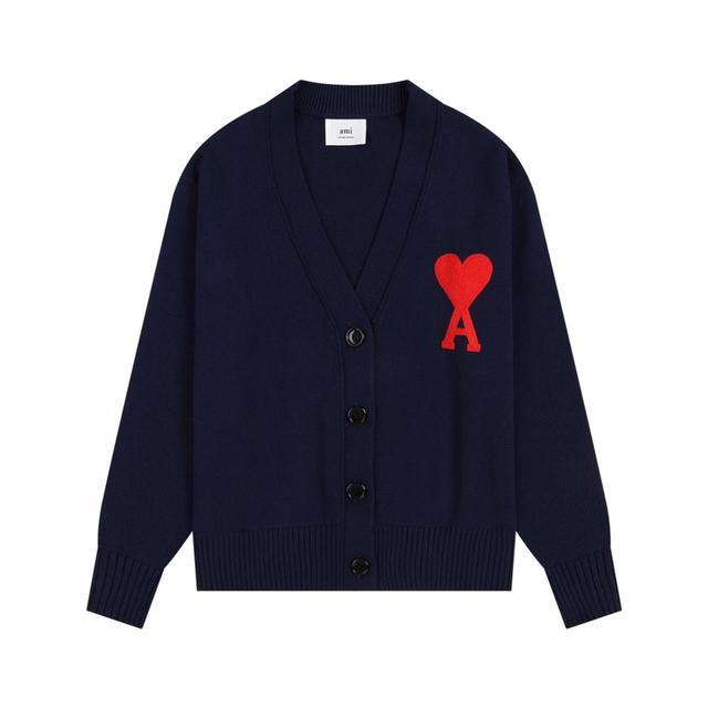 AMI Paris Women's Cardigan - Navy/Blue - 20 on Productcaster.