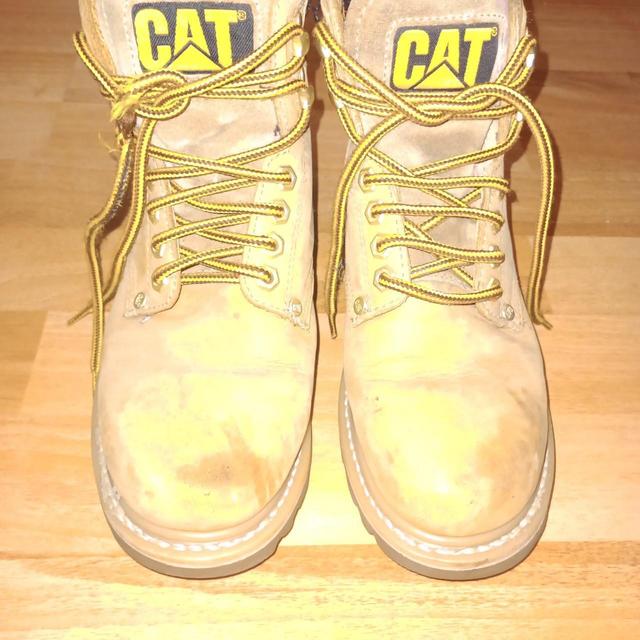 CAT Men's Lace up Boots - Tan - UK 5 on Productcaster.