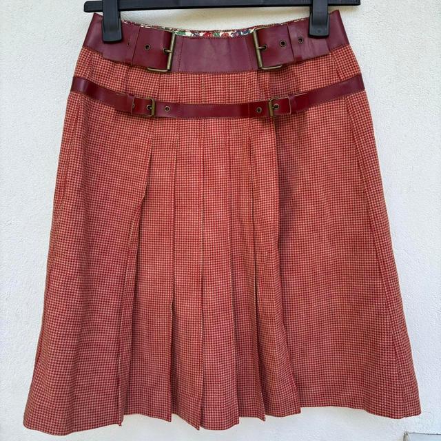 Cacharel Women's Skirt - Red/Burgundy - UK 6 on Productcaster.