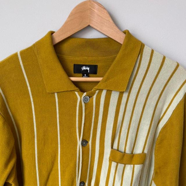 Stüssy Men's Polo shirt - Gold - S on Productcaster.