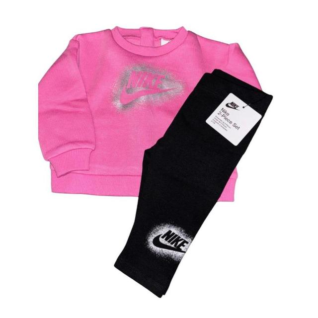 Nike Kids' Leggings - Pink/Black - 6-9 months on Productcaster.