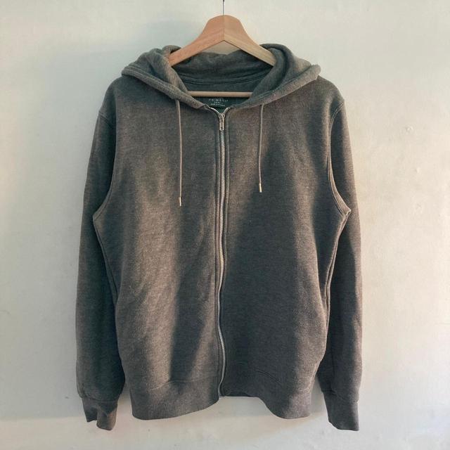 Primark Men's Hoodie - Grey/White - S on Productcaster.