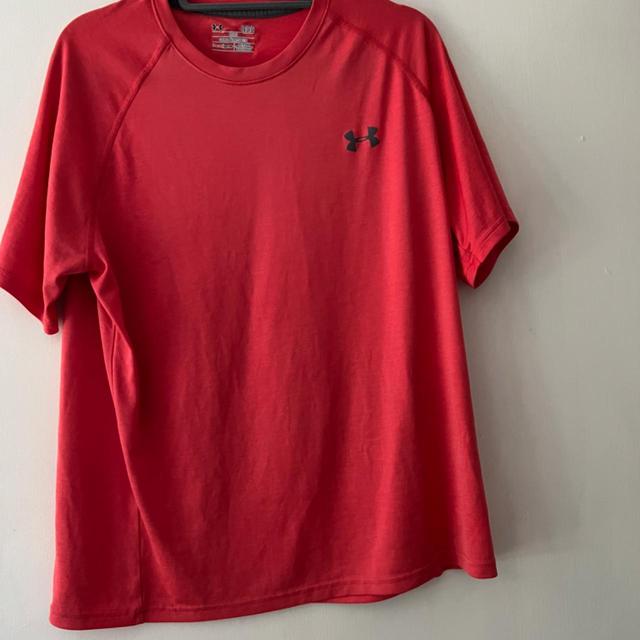 Under Armour Men's T-shirt - Red/Pink - L on Productcaster.