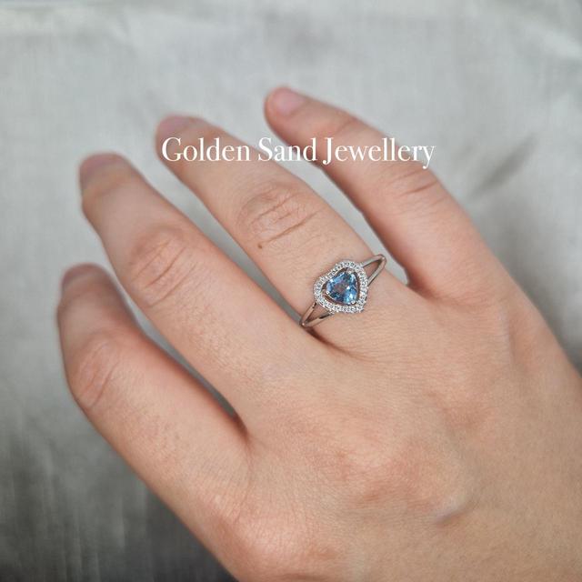 Handmade Women's Ring - Silver/Blue on Productcaster.