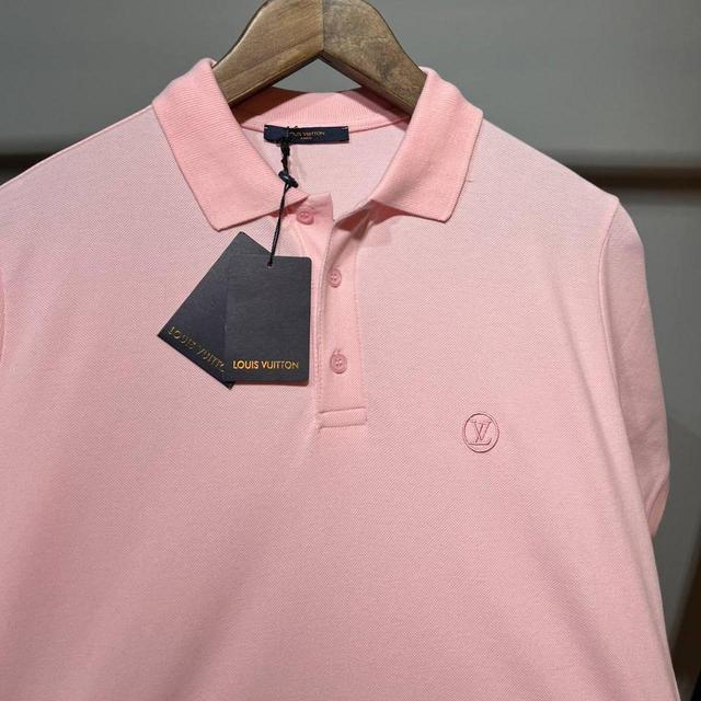 Louis Vuitton Men's Polo shirt - Pink - 3XL on Productcaster.