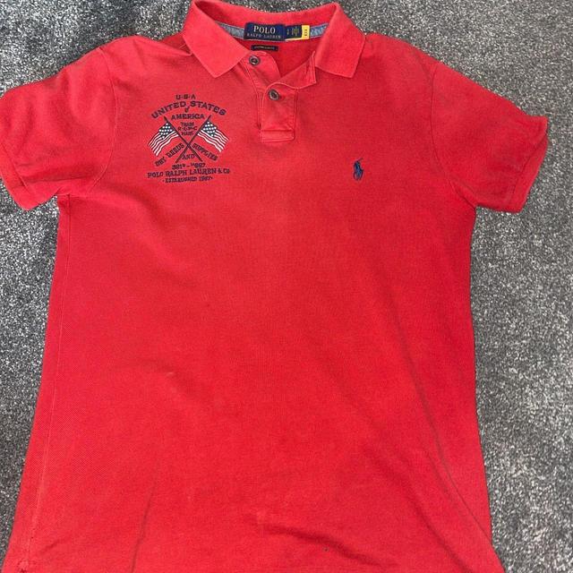 Polo Ralph Lauren Men's Polo shirt - Red - S on Productcaster.