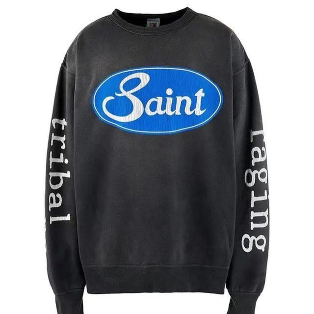 Men's Sweatshirt - Black/Grey - XL on Productcaster.