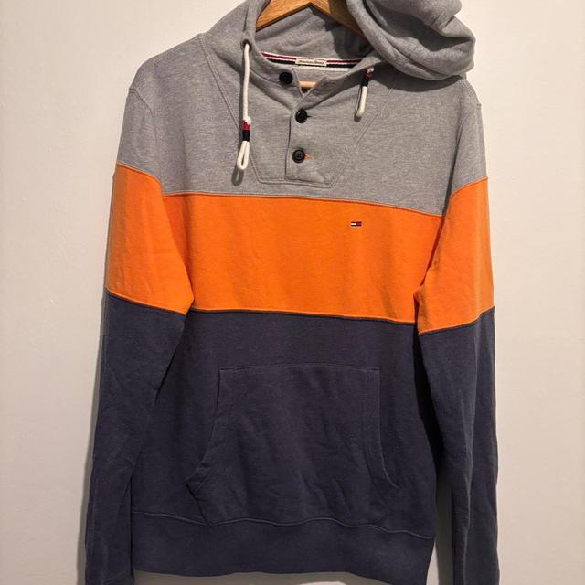 Tommy Hilfiger Men's Hoodie - Blue/Grey - M on Productcaster.