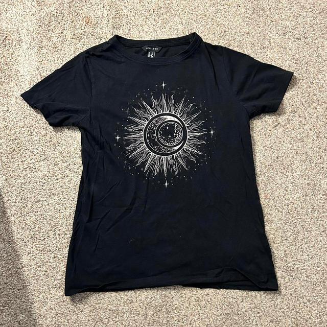 New Look Women's T-shirt - Black/White - 10 on Productcaster.