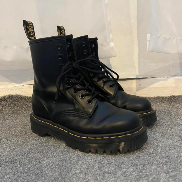 Dr. Martens Women's Platform Boots - Black - UK 3 on Productcaster.