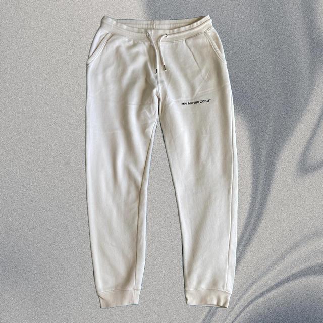 MKI Miyuki Zoku Men's Sweatpants - White/Cream - L on Productcaster.