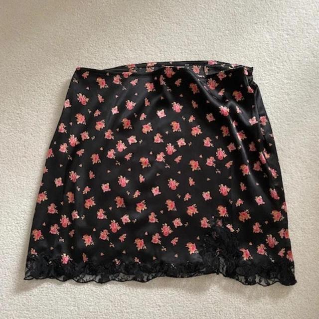 Urban Outfitters Women's Mini Skirt - Black/Multi - UK 10 on Productcaster.