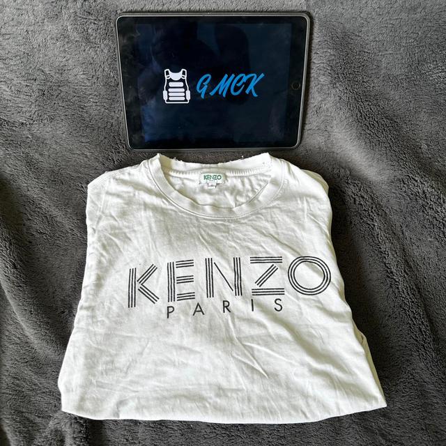 Kenzo Men's T-shirt - White/Black - S on Productcaster.