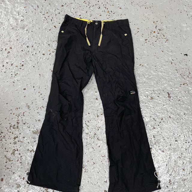 Women's Cargo Trousers - Black/Yellow - UK 10 on Productcaster.