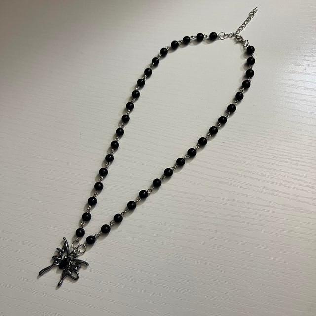 Women's Necklace - Black on Productcaster.