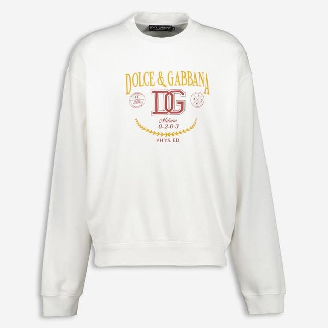 Dolce & Gabbana Men's Jumper - White - M on Productcaster.