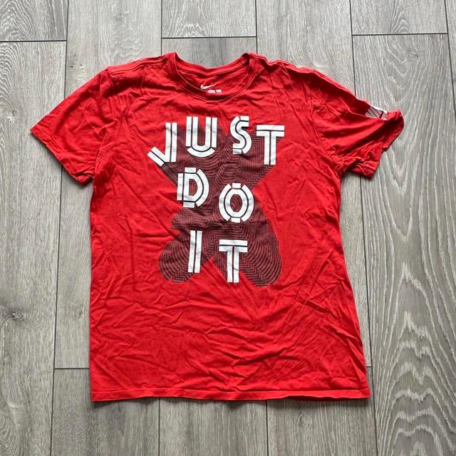 Nike Men's T-shirt - Red - M on Productcaster.