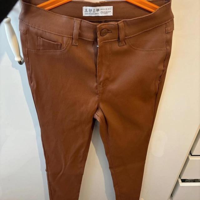 Primark Women's Skinny Trousers - Brown - UK 6 on Productcaster.