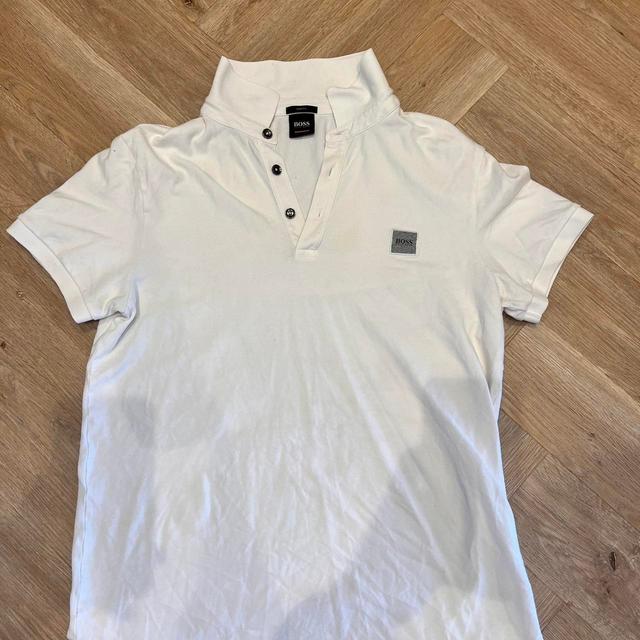 BOSS Men's Polo shirt - White - L on Productcaster.