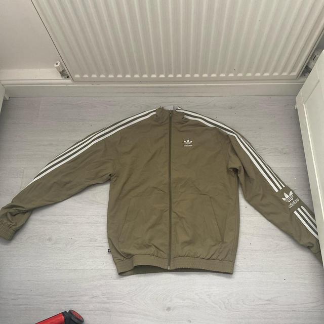 Adidas Originals Men's Windbreaker Jacket - Khaki - XS on Productcaster.