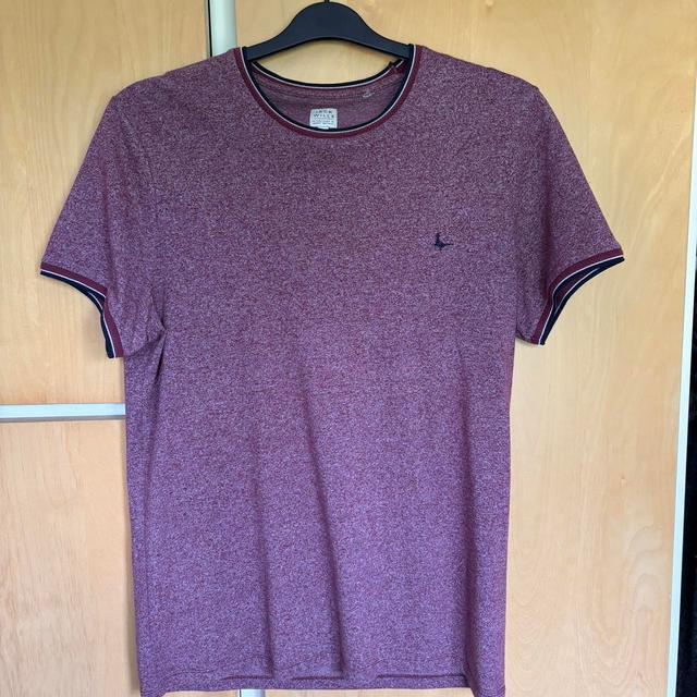 Jack Wills Men's T-shirt - Burgundy - M on Productcaster.