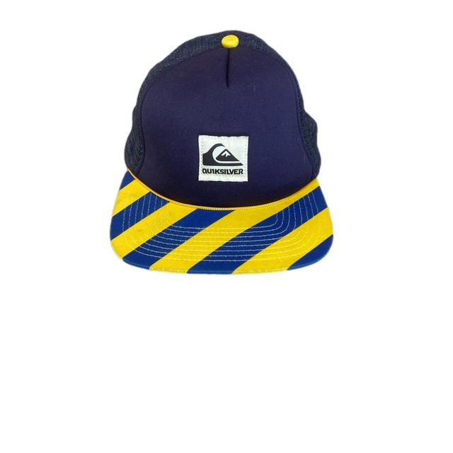 Quiksilver Men's Caps - Blue/Yellow on Productcaster.