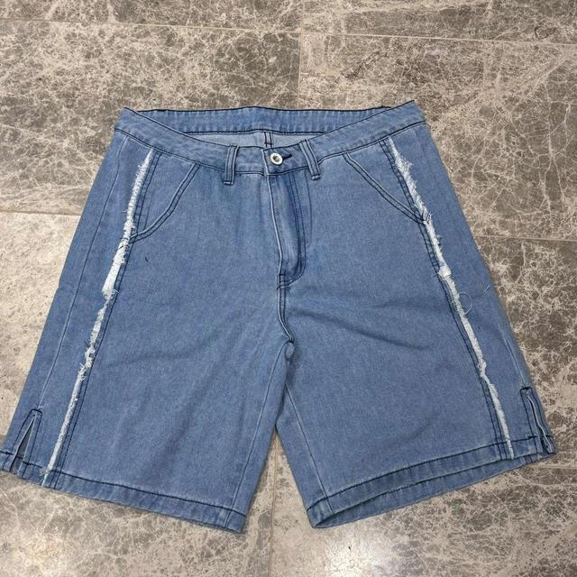 Vintage Men's Shorts - Blue - M on Productcaster.