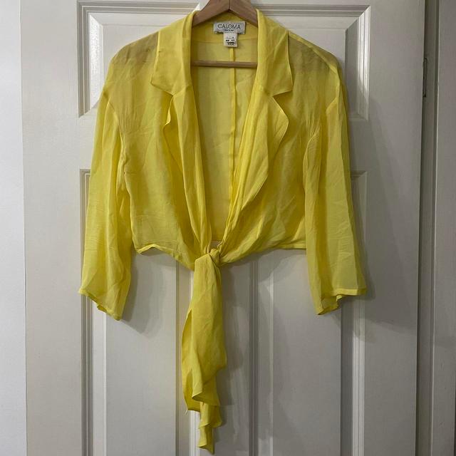 Women's Blouse - Yellow - M on Productcaster.