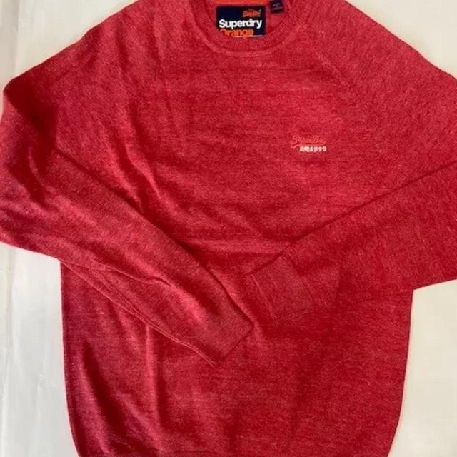 Superdry Men's Jumper - Red - M on Productcaster.