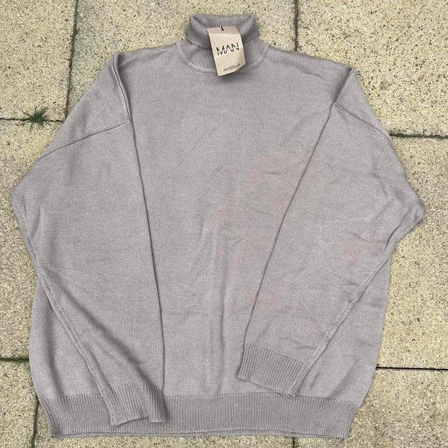 Boohoo Men's Jumper - Grey - L on Productcaster.