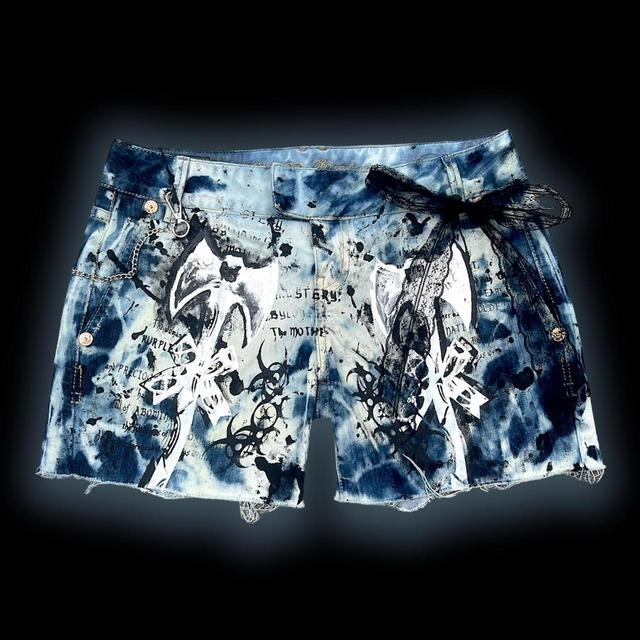 Guess Women's Shorts - Blue/Black - 30" on Productcaster.