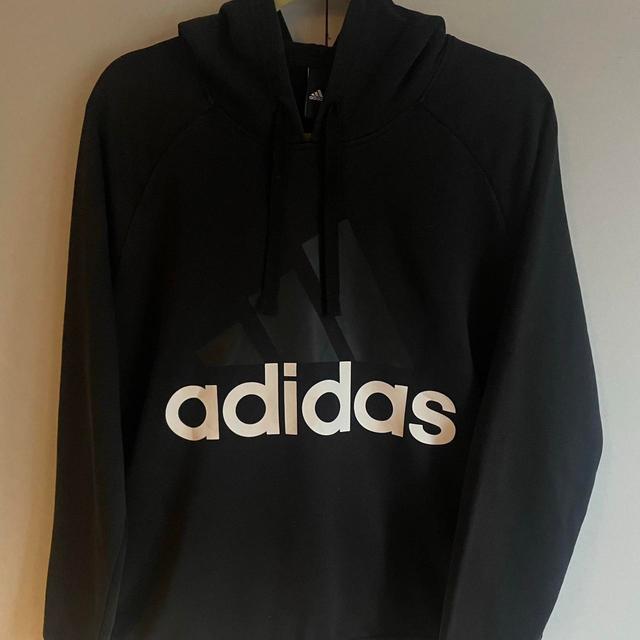 Adidas Women's Hoodie - Black/White - 10 on Productcaster.