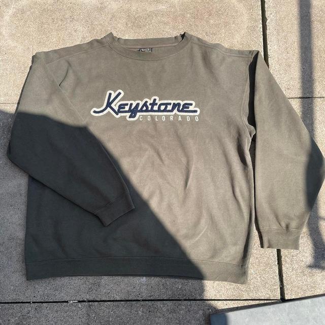 Vintage Men's Sweatshirt - Khaki/Multi - XL on Productcaster.