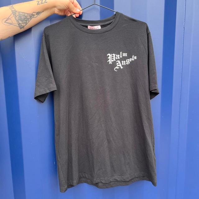 Palm Angels Men's T-shirt - Black/Red - XL on Productcaster.