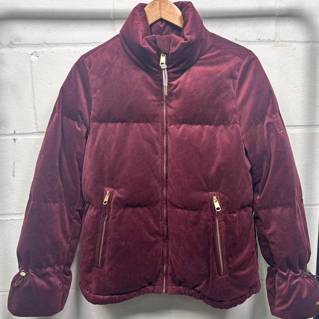 Tommy Hilfiger Women's Puffer Jacket - Burgundy/Red - UK 12 on Productcaster.