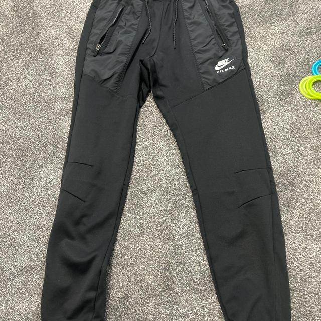 Nike Men's Trousers - Black/White - S on Productcaster.