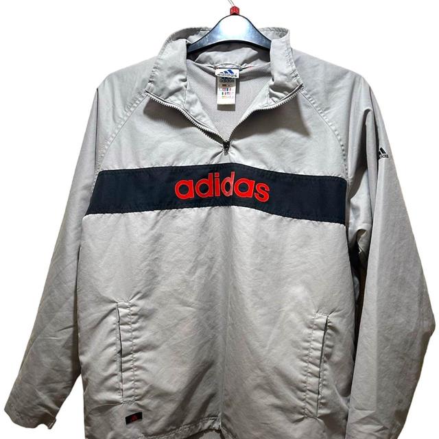 Adidas Men's Coats and jackets - Grey/Red - M on Productcaster.