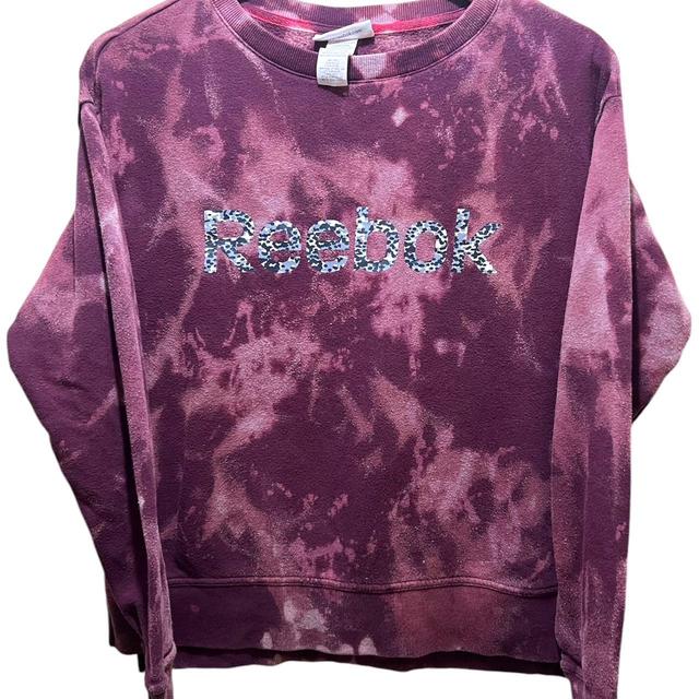 Reebok Women's Sweatshirt - Burgundy/Purple - S on Productcaster.