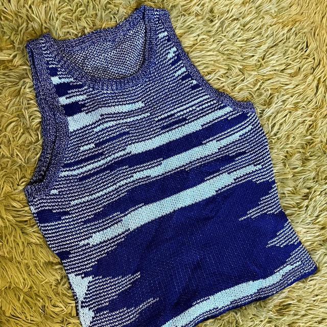 Women's Crop top - Blue/Navy - 10 on Productcaster.