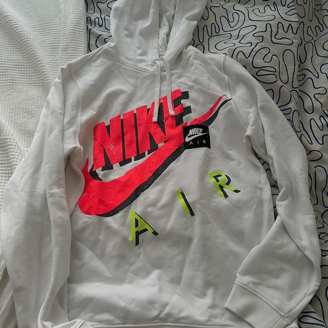 Nike Men's Hoodie - White - S on Productcaster.