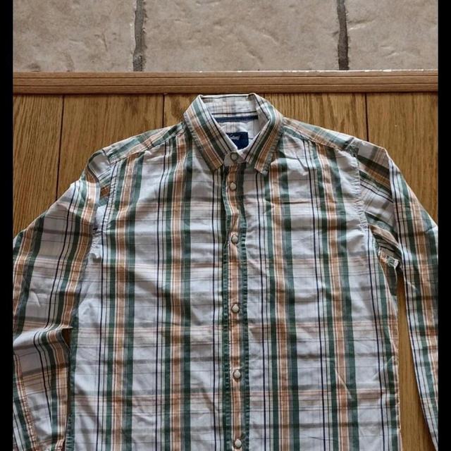 Vintage Men's Shirt - White/Green - XS on Productcaster.