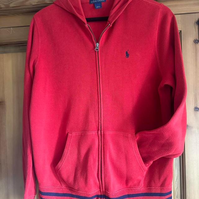 Ralph Lauren Women's Hoodie - Red - XL on Productcaster.