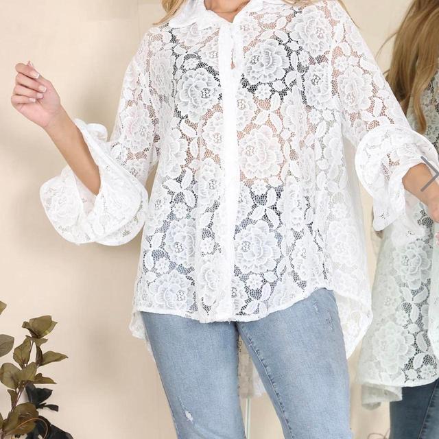 Women's Blouse - White - One size on Productcaster.