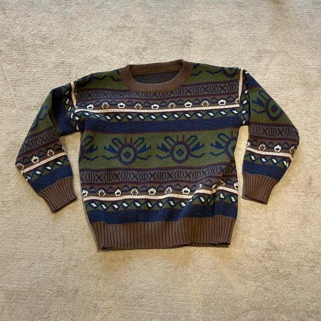 Vintage Women's Jumper - Multi/Green - 10 on Productcaster.