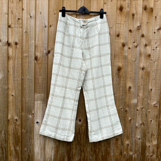 Handmade Women's Trousers - Cream/White - 29" on Productcaster.