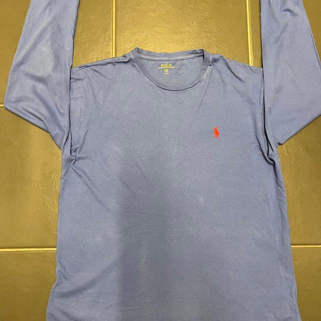 Polo Ralph Lauren Men's T-shirt - Blue - S on Productcaster.