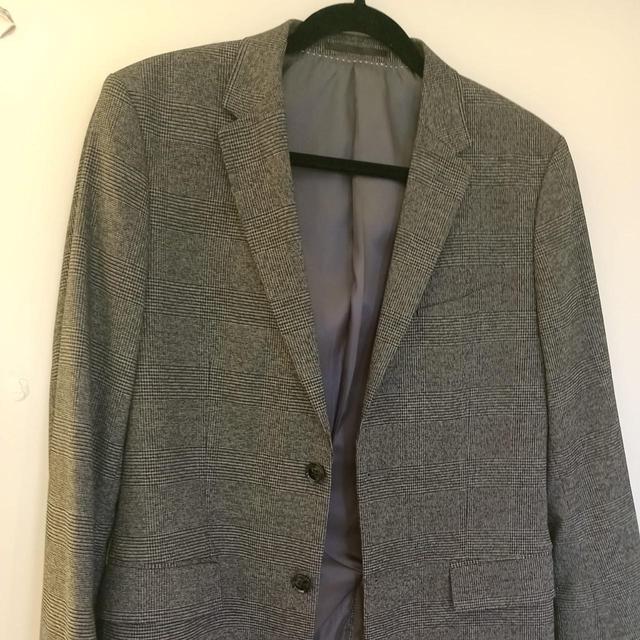 H&M Men's Coats and jackets - Black/Grey on Productcaster.