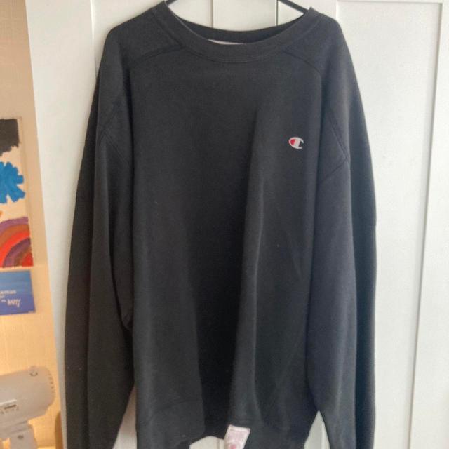 Champion Men's Jumper - Black/Grey - L on Productcaster.