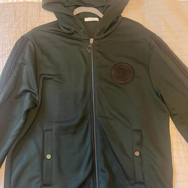 Versace Men's Hoodie - Green/Khaki - L on Productcaster.