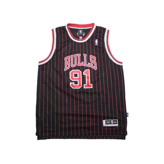 NBA Men's Vest - Black/Red on Productcaster.